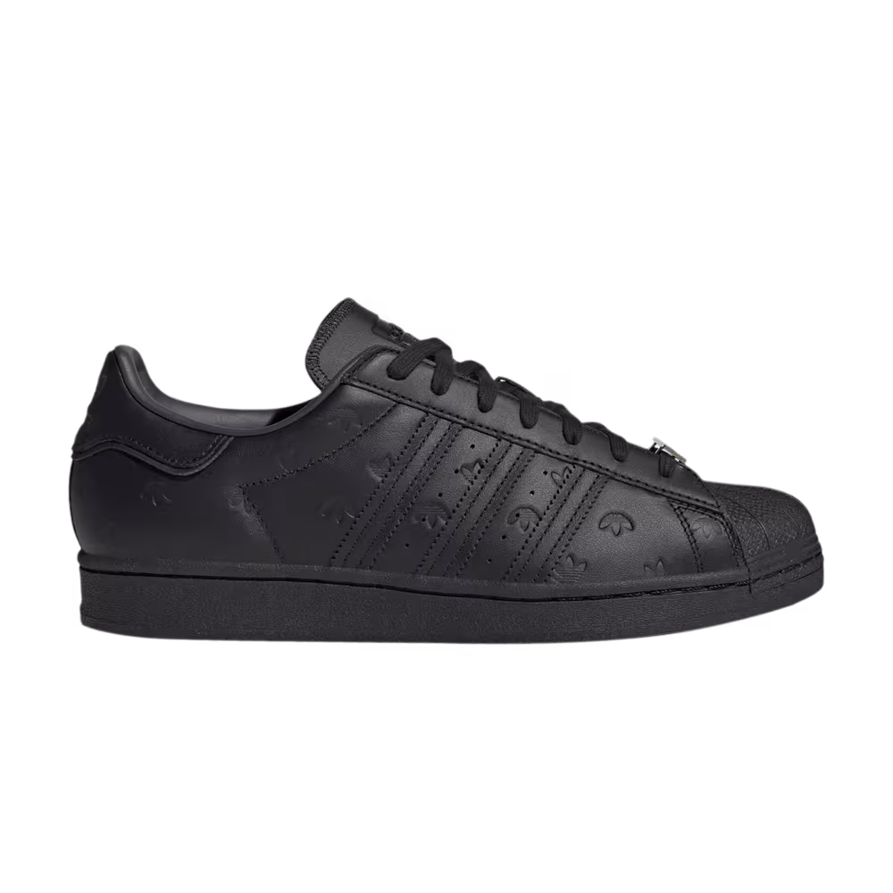 adidas Superstar Allover Debossed Trefoils - Black