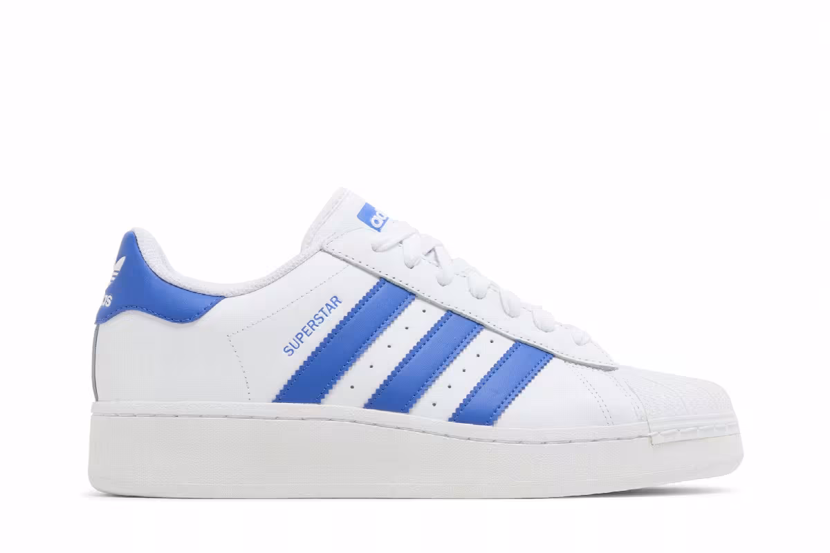 Adidas Superstar XLG White Blue, view 2