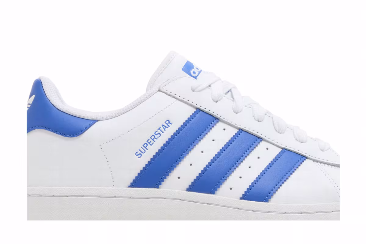 Adidas Superstar XLG White Blue, view 3