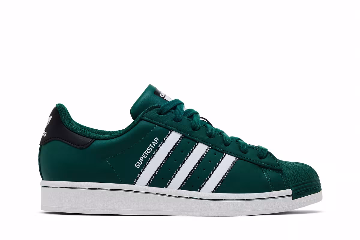 adidas Superstar Collegiate Green White, view 2