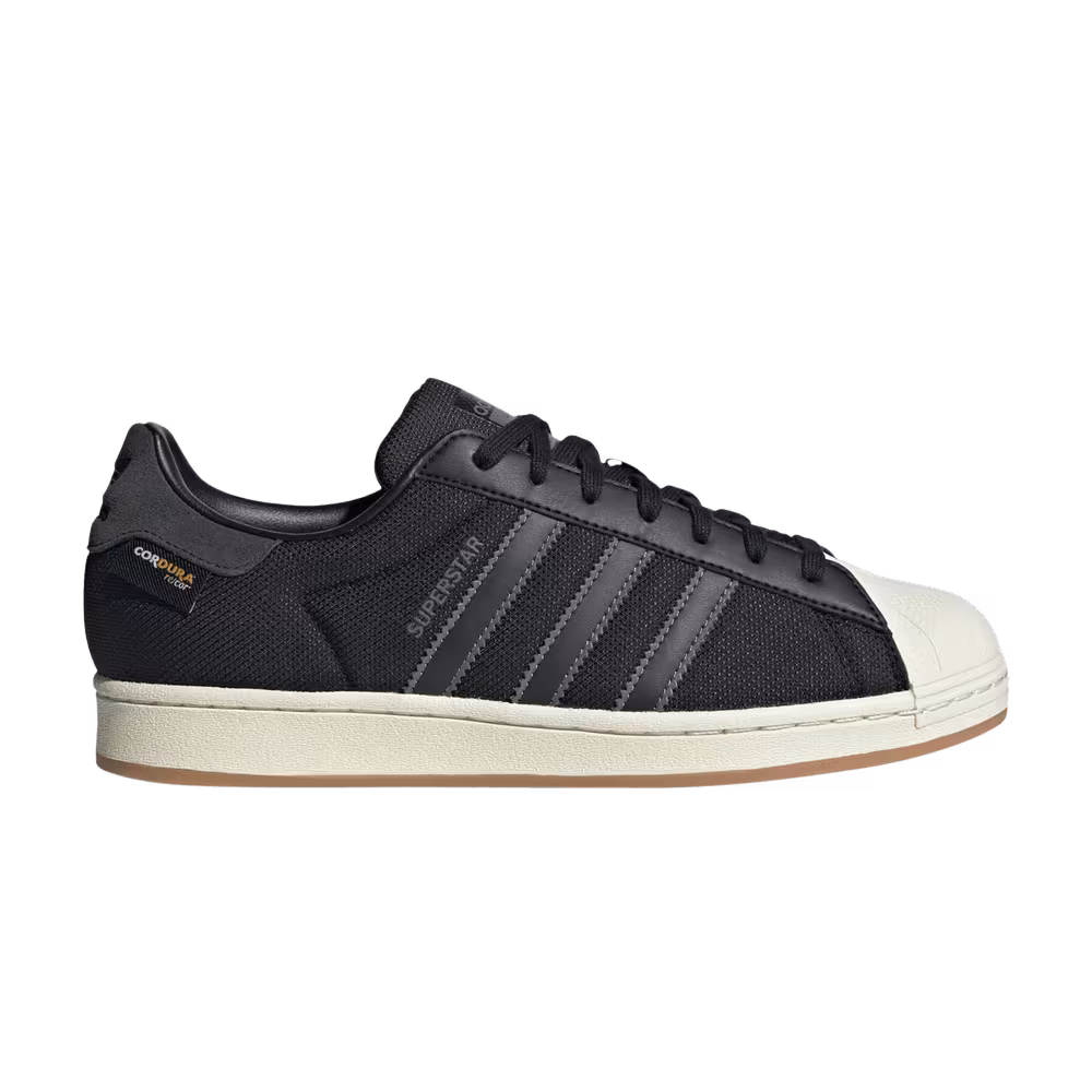 Adidas Superstar Black Carbon Gum Cordura