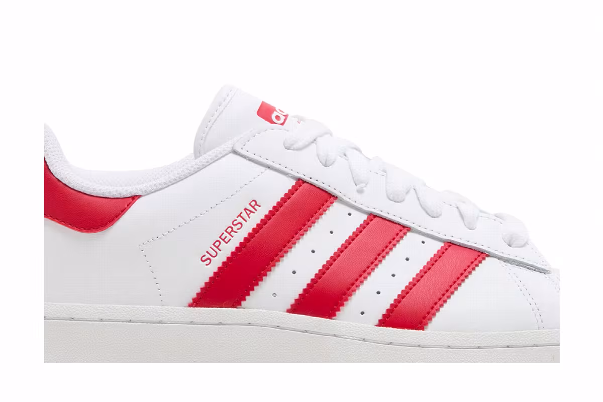 Adidas Superstar XLG White Scarlet, view 3
