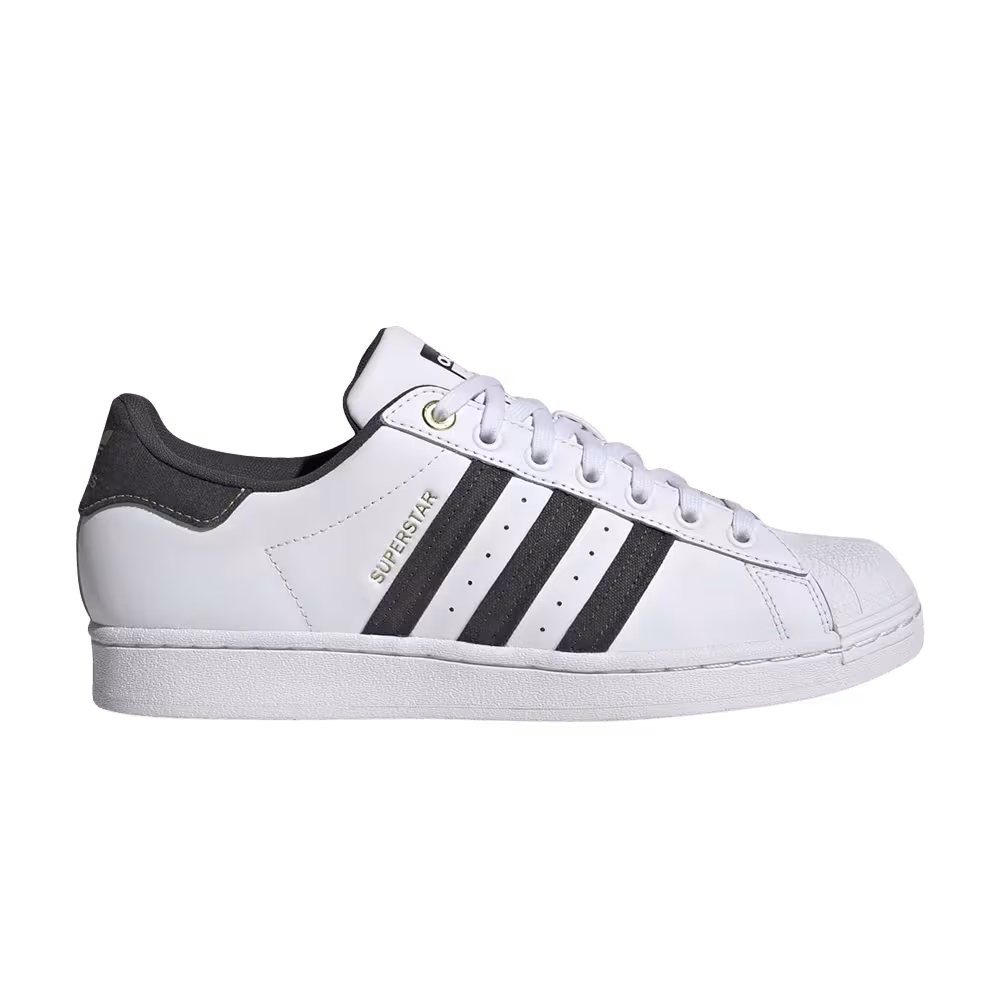 Adidas Superstar White Carbon Gold