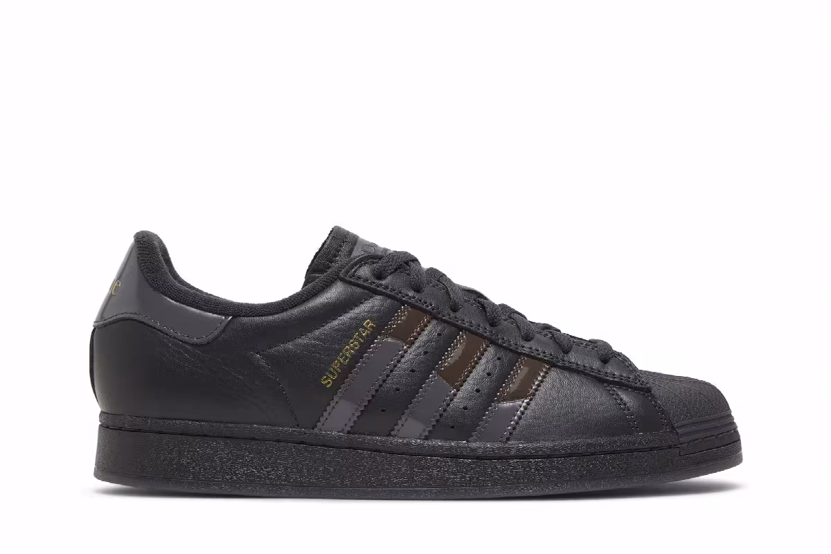 Dime x adidas Superstar ADV Carbon Brown, view 2