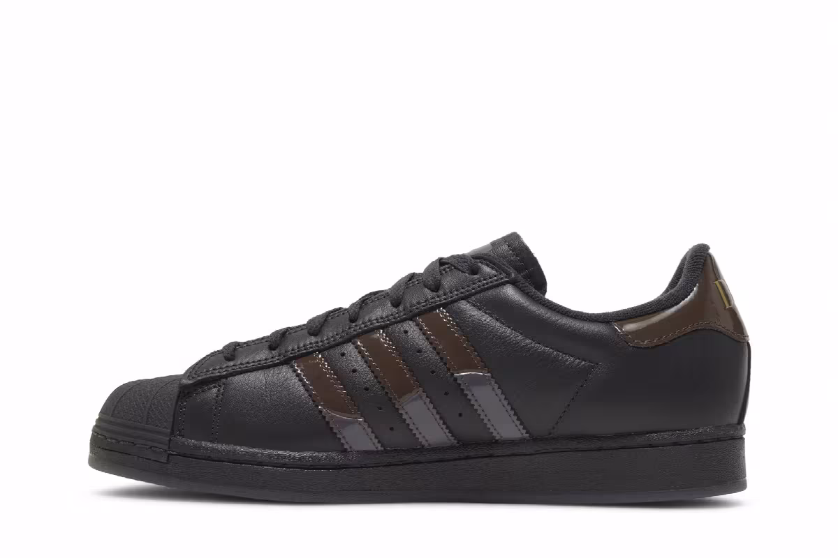Dime x adidas Superstar ADV Carbon Brown, view 4