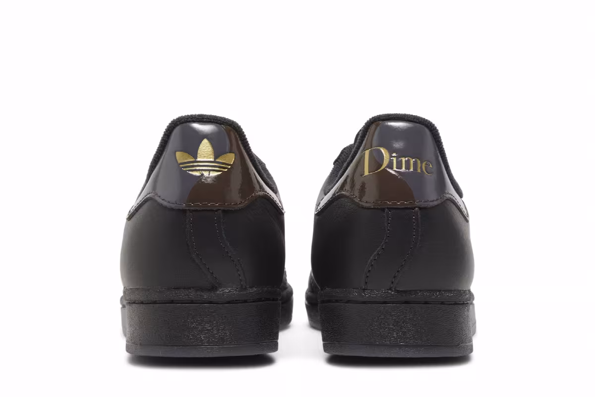 Dime x adidas Superstar ADV Carbon Brown, view 7