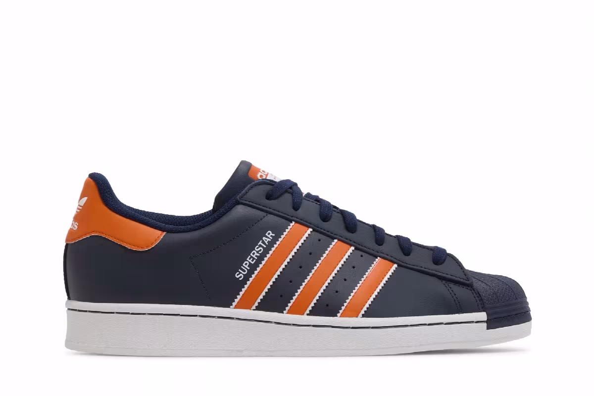adidas Superstar Night Indigo Orange, view 2