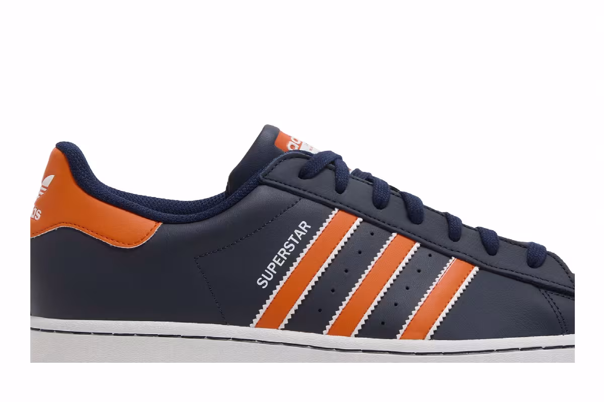 adidas Superstar Night Indigo Orange, view 3
