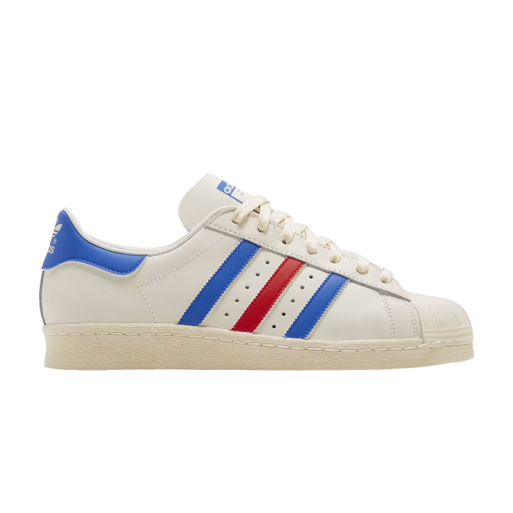 Adidas Superstar 82 White Blue Red