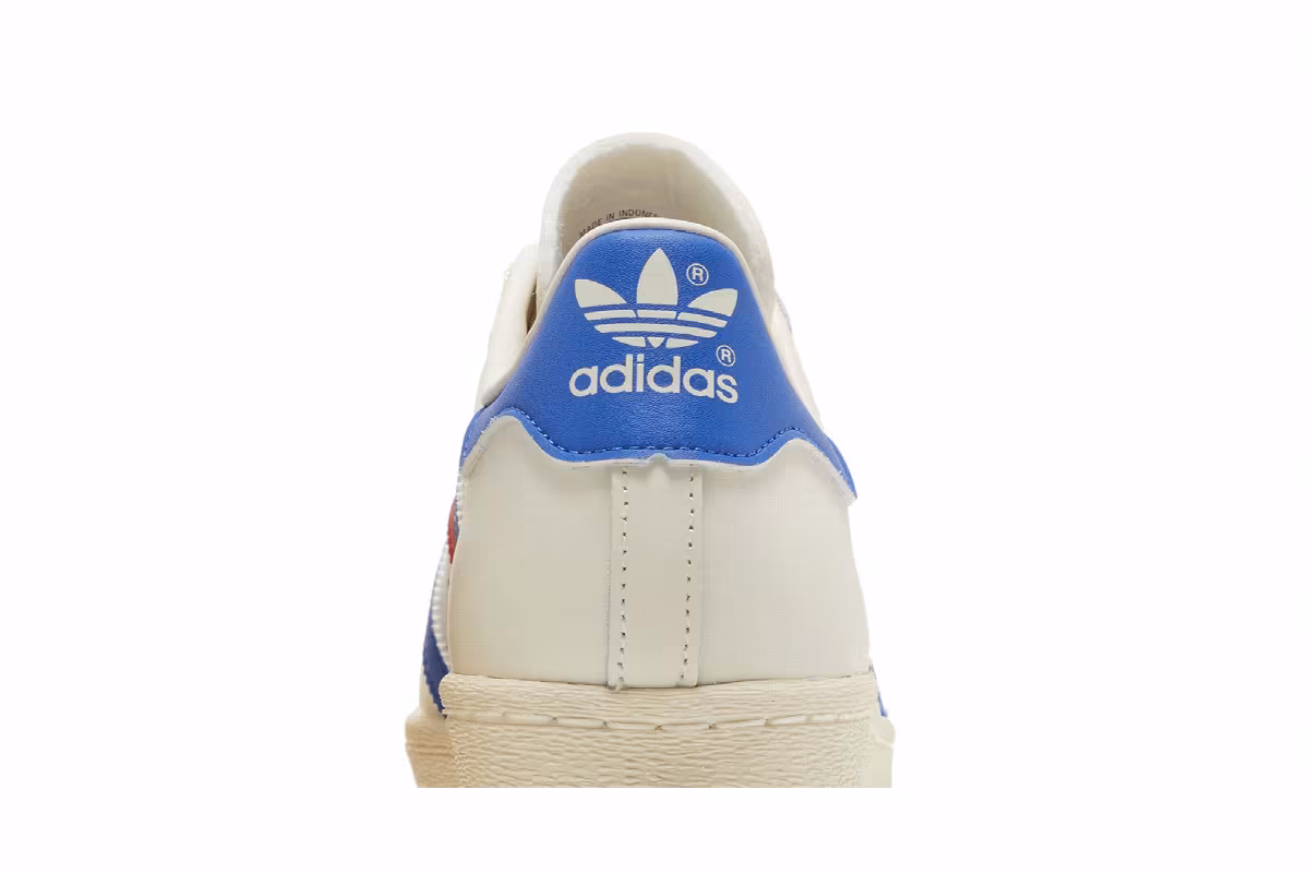 Adidas Superstar 82 White Blue Red, view 8