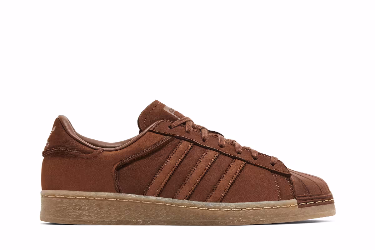 Adidas Superstar 82 Luxe Preloved Brown Gum, view 2