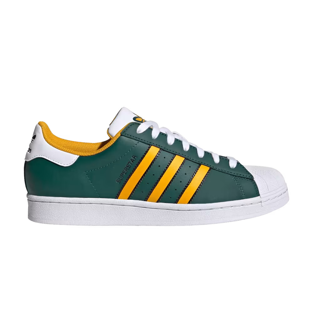 Adidas Superstar Collegiate Green Crew Yellow