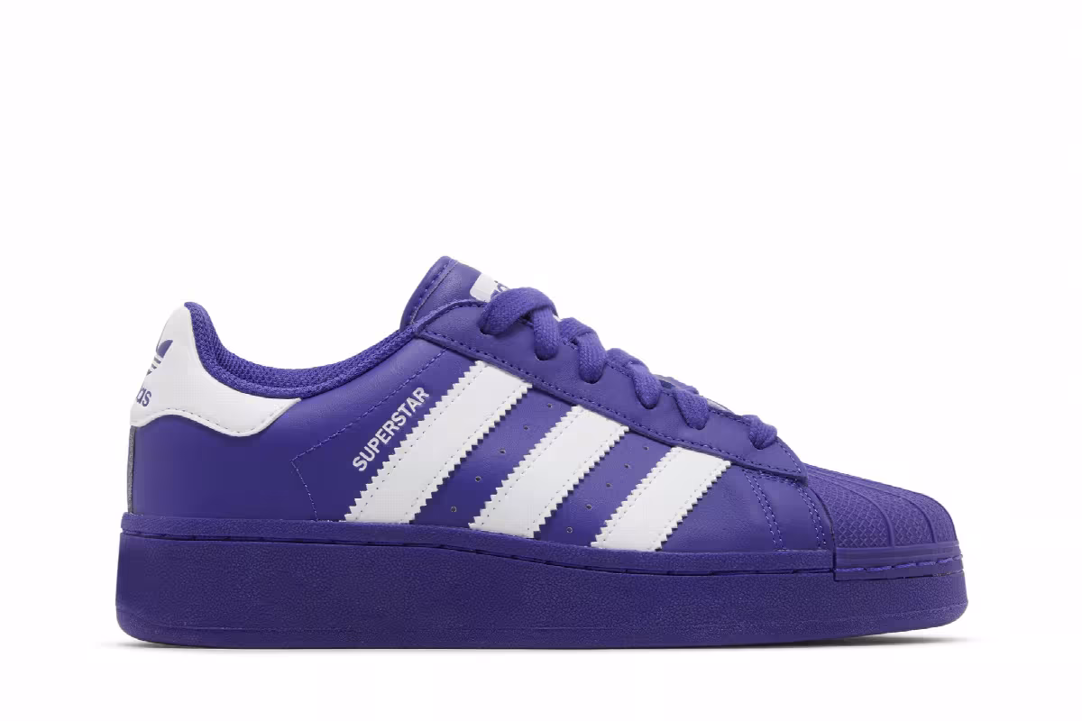 adidas Women's Superstar XLG Purple, view 2