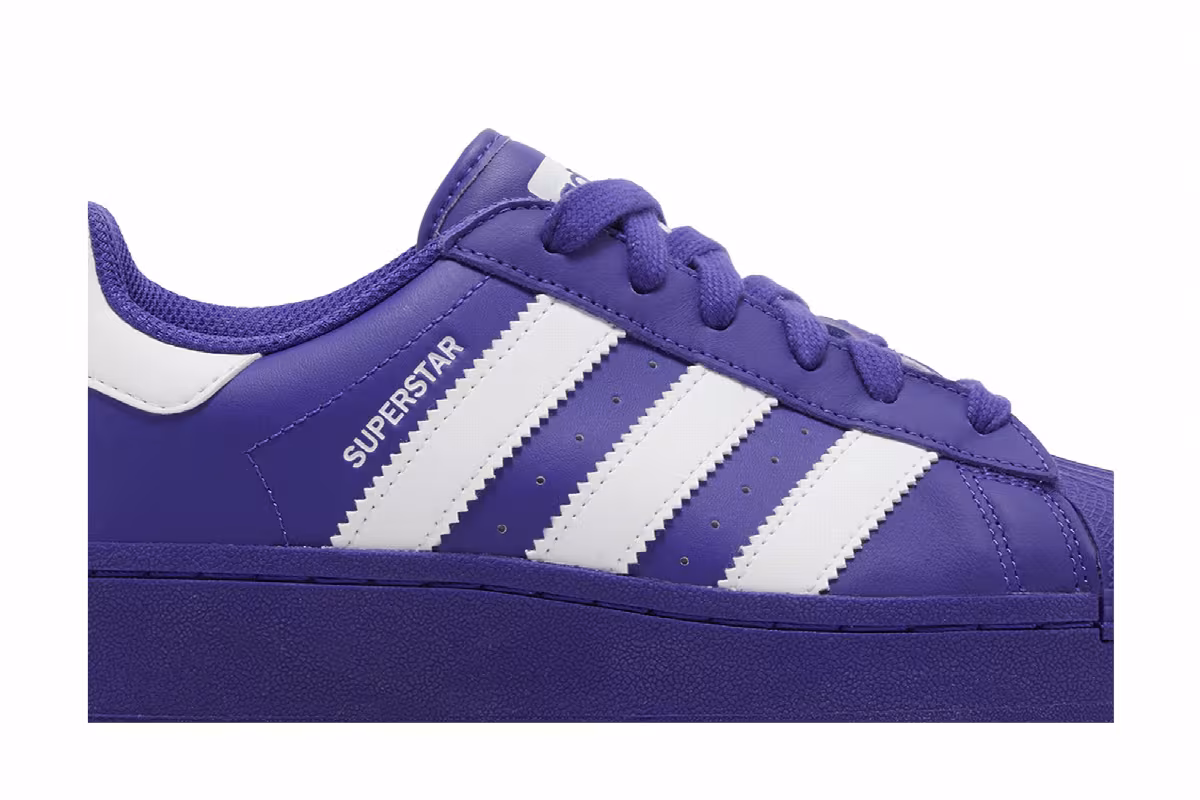 adidas Women's Superstar XLG Purple, view 3