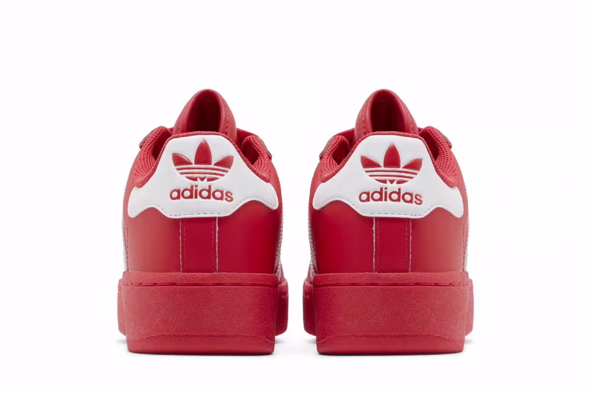 adidas Women's Superstar XLG Red, view 7