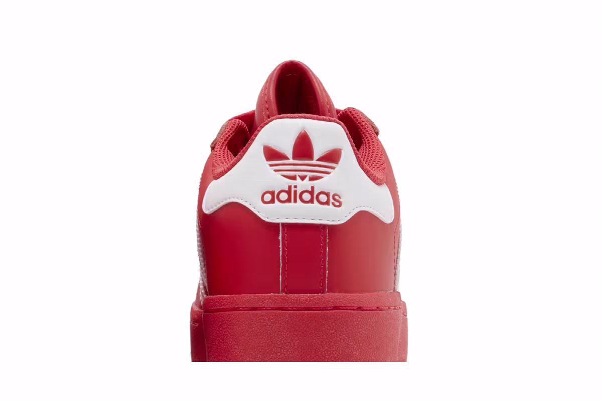 adidas Women's Superstar XLG Red, view 8