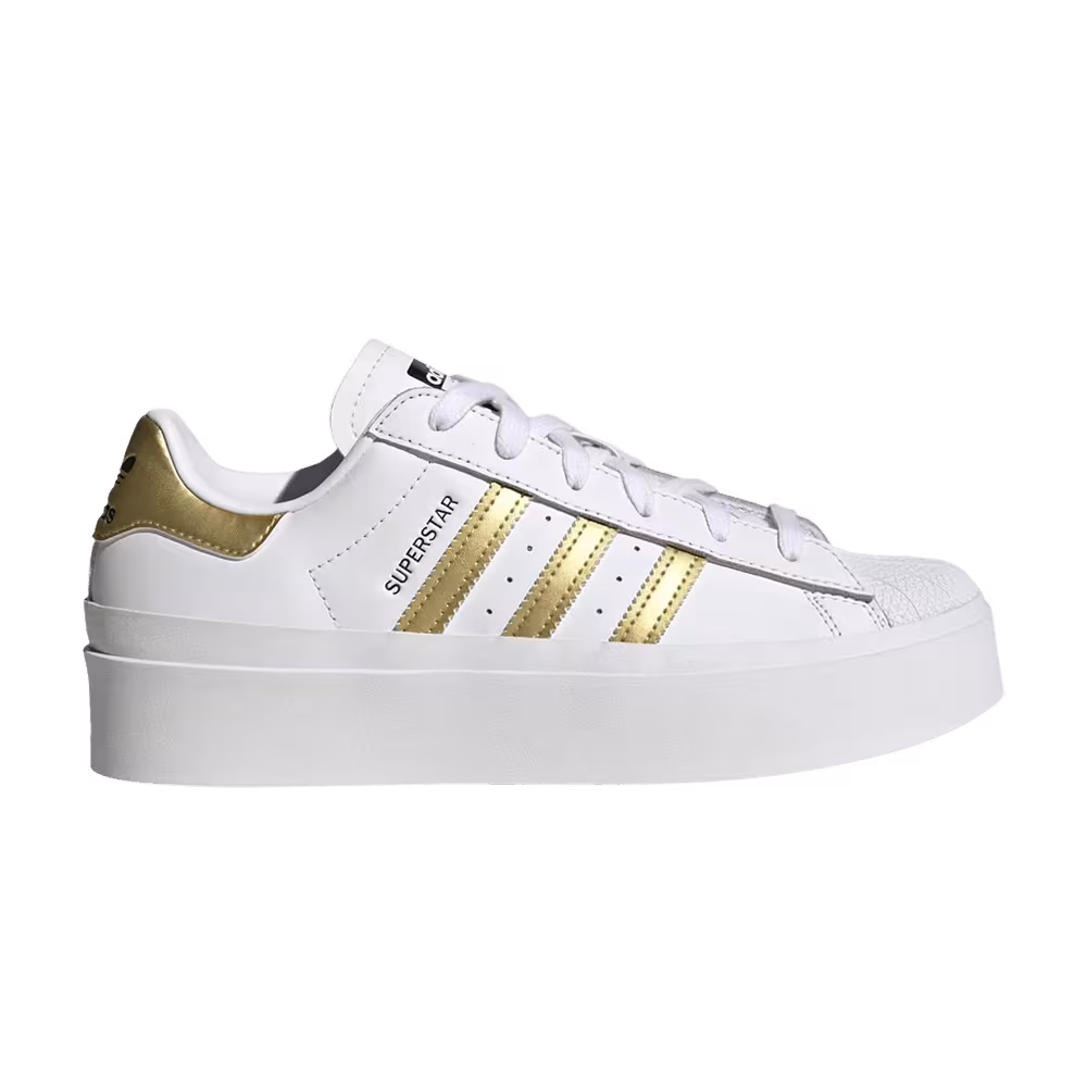 adidas Women's Superstar Bonega White Gold Metallic