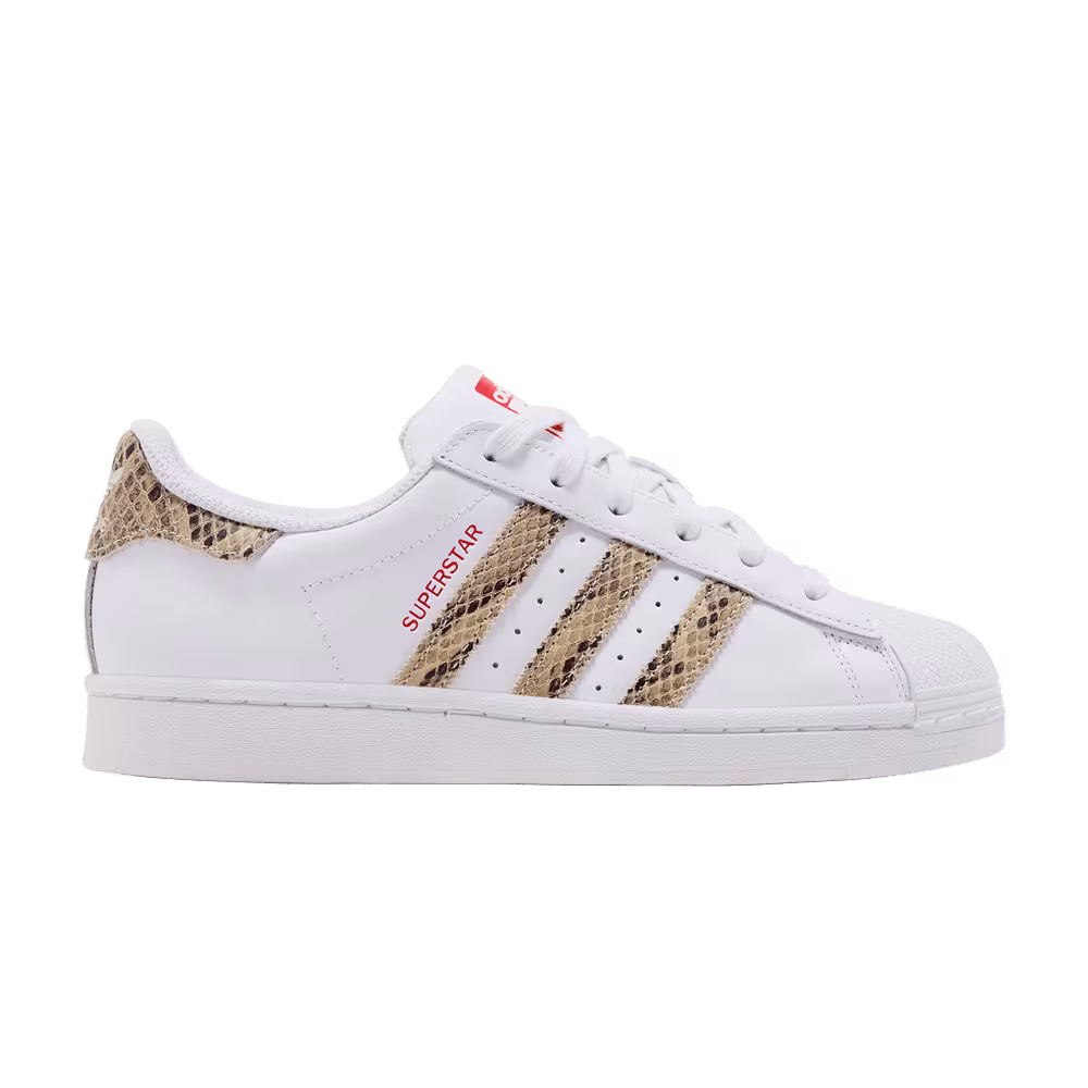 adidas Women's Superstar White Snakeskin