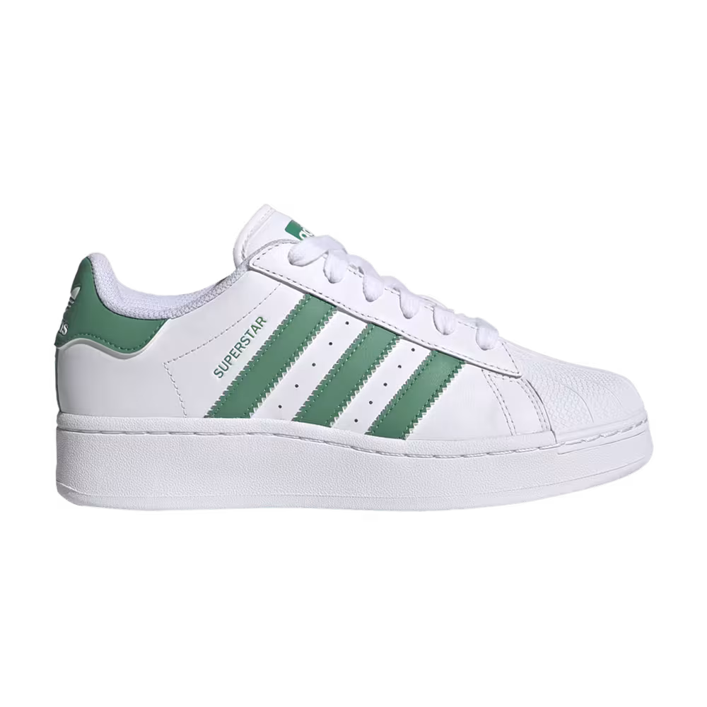 adidas Women's Superstar XLG White Semi Court Green