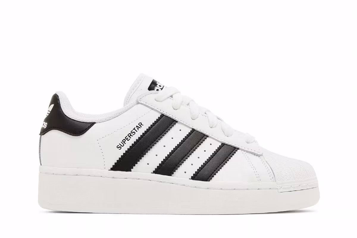 adidas Women's Superstar XLG White Black, view 2