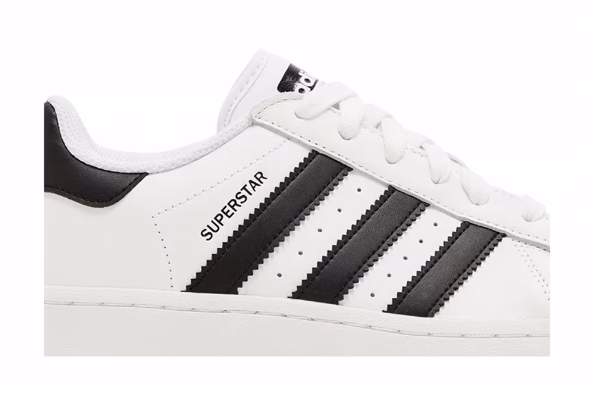 adidas Women's Superstar XLG White Black, view 3