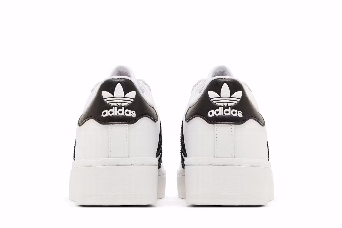 adidas Women's Superstar XLG White Black, view 7