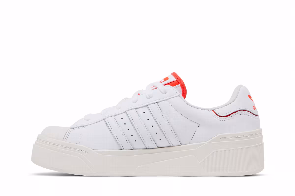 Adidas Women's Superstar Bonega 2B White Solar Red, view 4