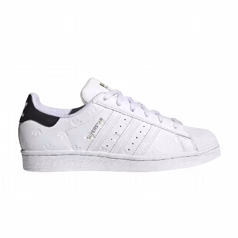 Adidas Wmns Superstar 'Allover Debossed Trefoils - White Black'