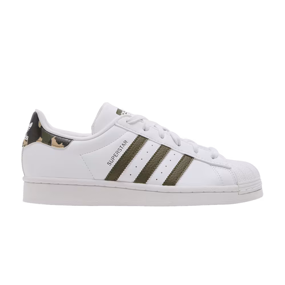 adidas Superstar Big Kid White Camo