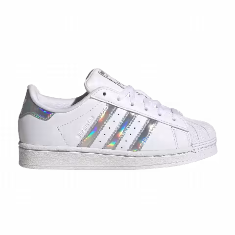 Adidas Superstar Little Kid 'White Iridescent'