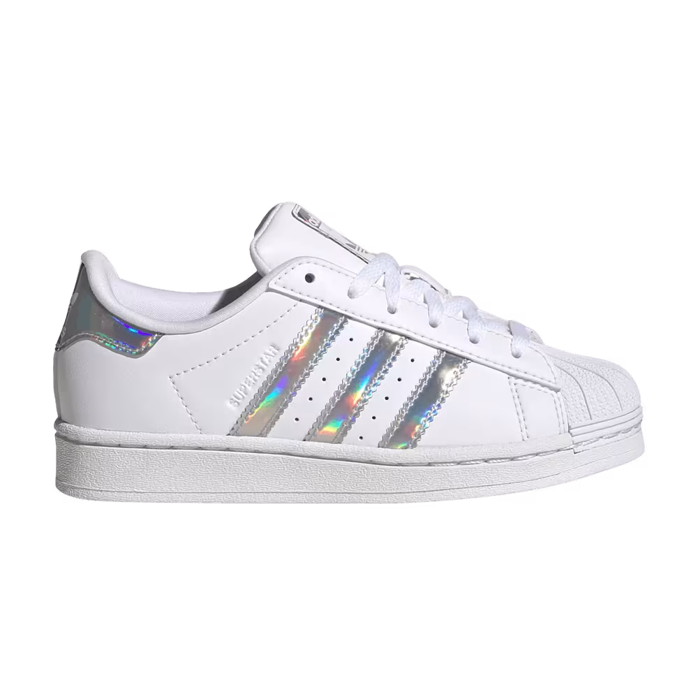 Adidas Superstar Little Kid White Iridescent