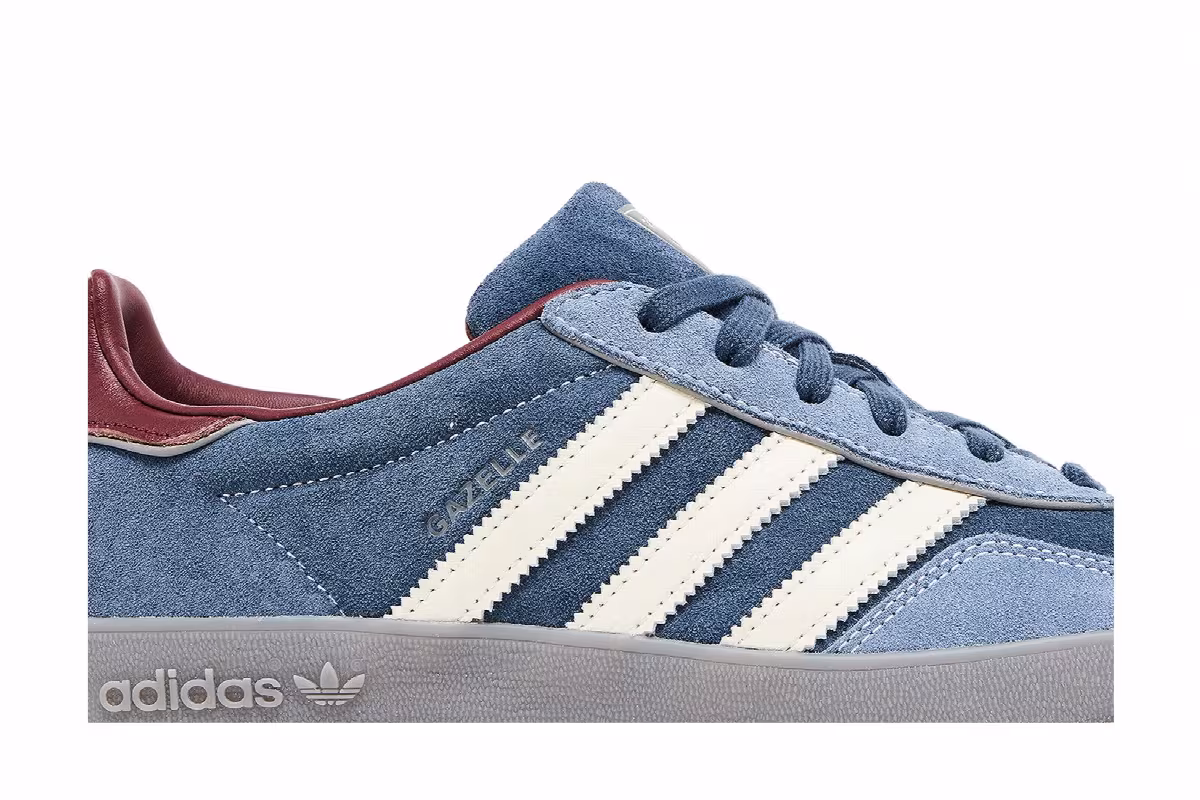 adidas Gazelle Indoor Crew Navy Burgundy, view 3