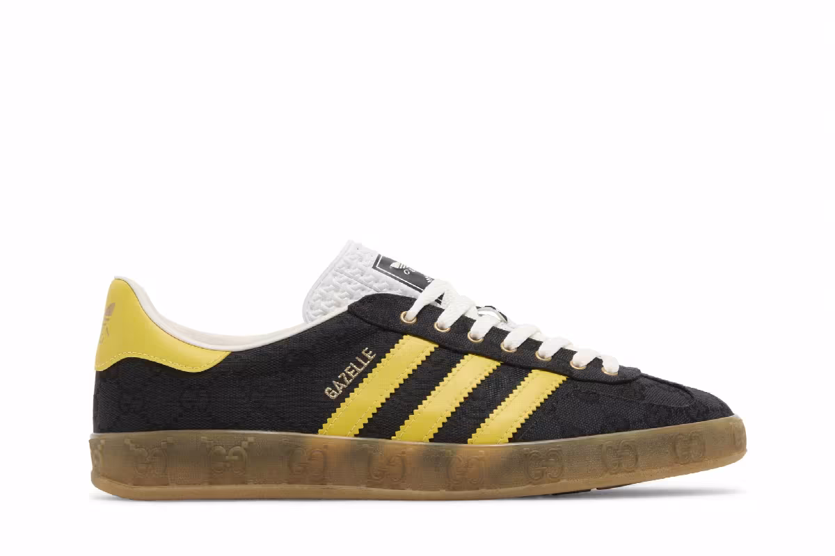 Gucci x adidas Gazelle Black GG Monogram, view 2
