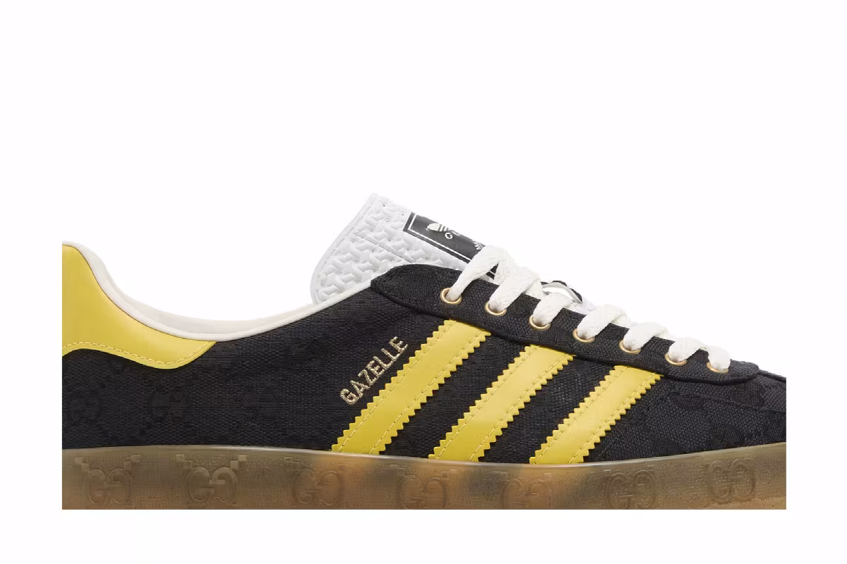 Gucci x adidas Gazelle Black GG Monogram, view 3