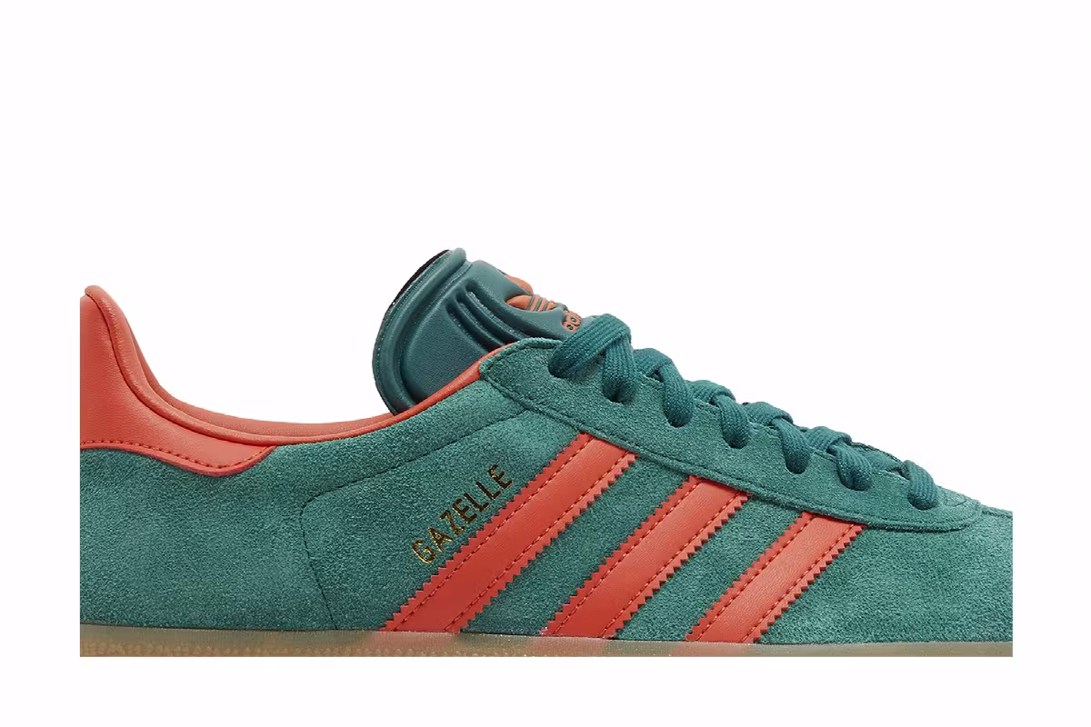 adidas Gazelle Collegiate Green Preloved Red, view 3