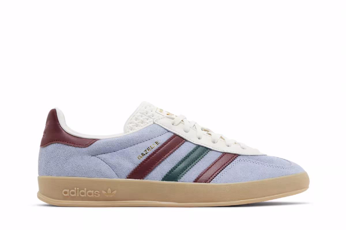 adidas Gazelle Blue Dawn Burgundy, view 2