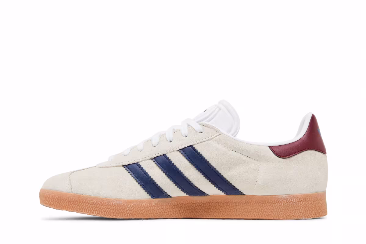 adidas Gazelle Indoor Off White Dark Blue Gum, view 4
