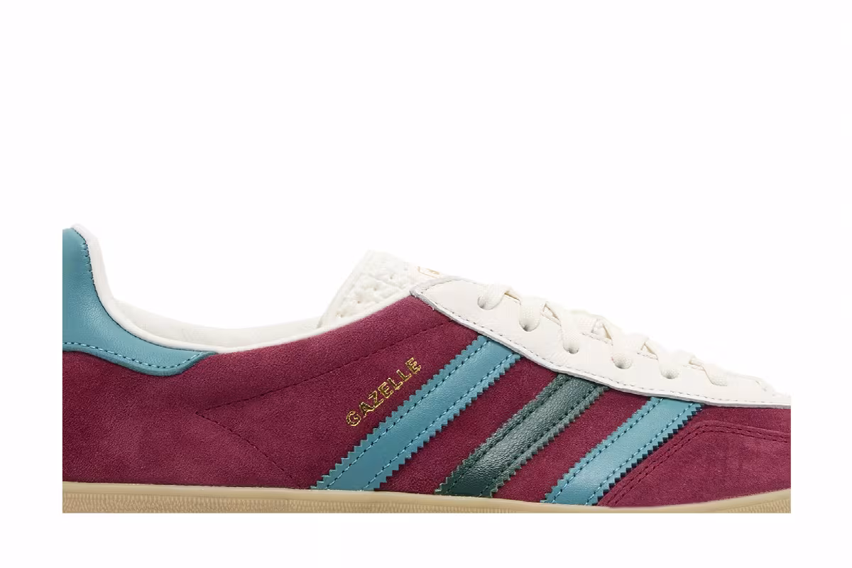 adidas Gazelle Collegiate Burgundy Green, view 3
