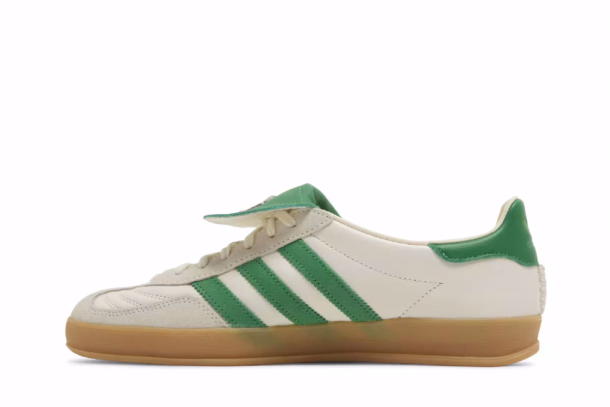 Foot Industry x adidas Gazelle Indoor Off White Green, view 4