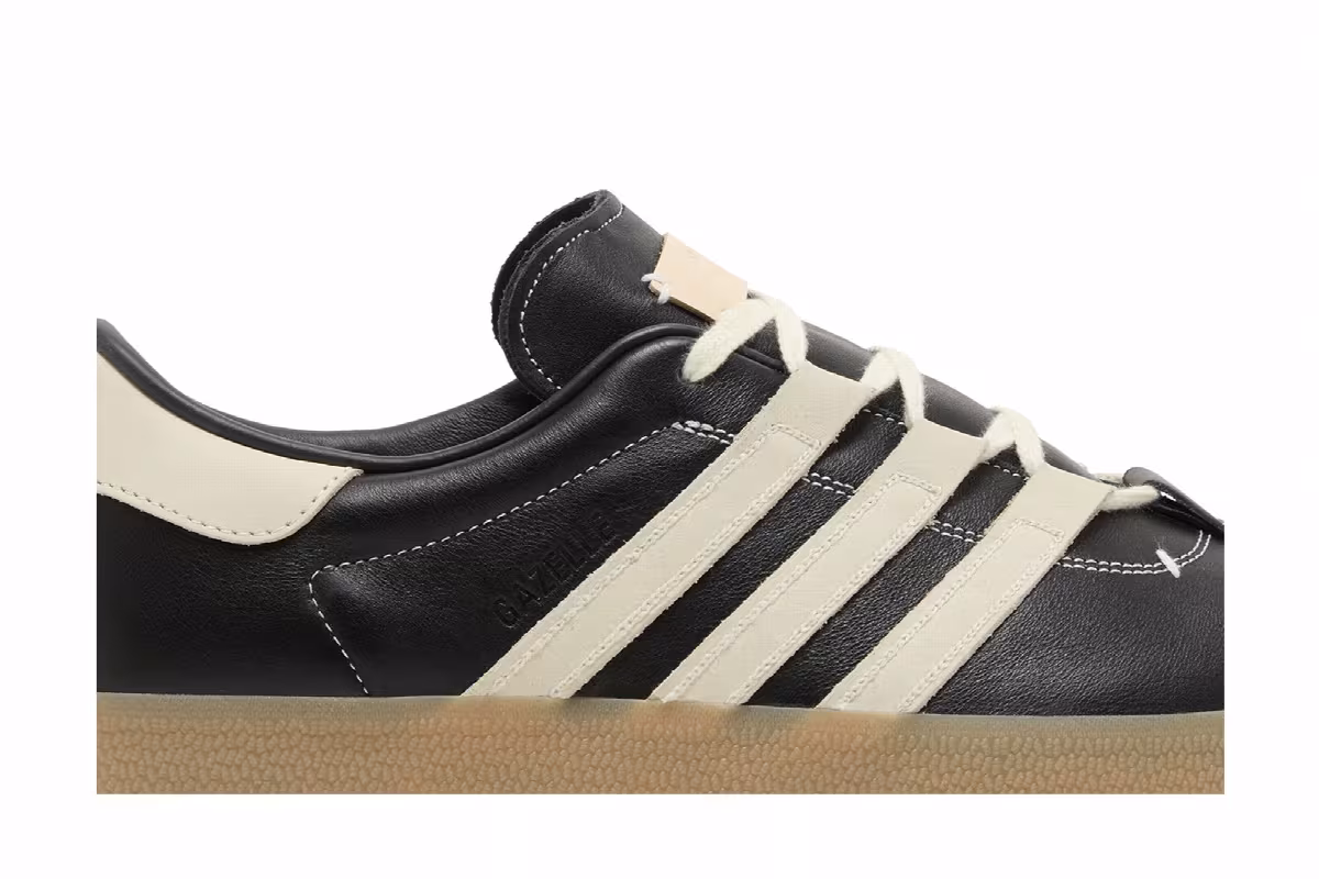 Foot Industry x adidas Gazelle Black Cream White, view 3