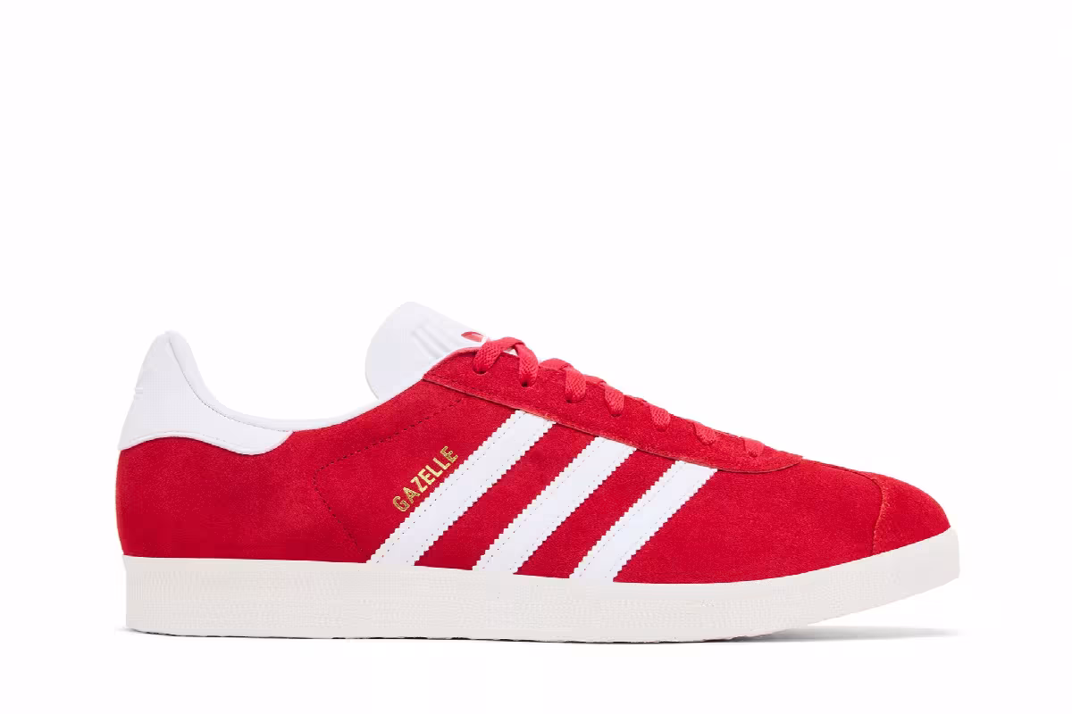 adidas Gazelle Scarlet White, view 2