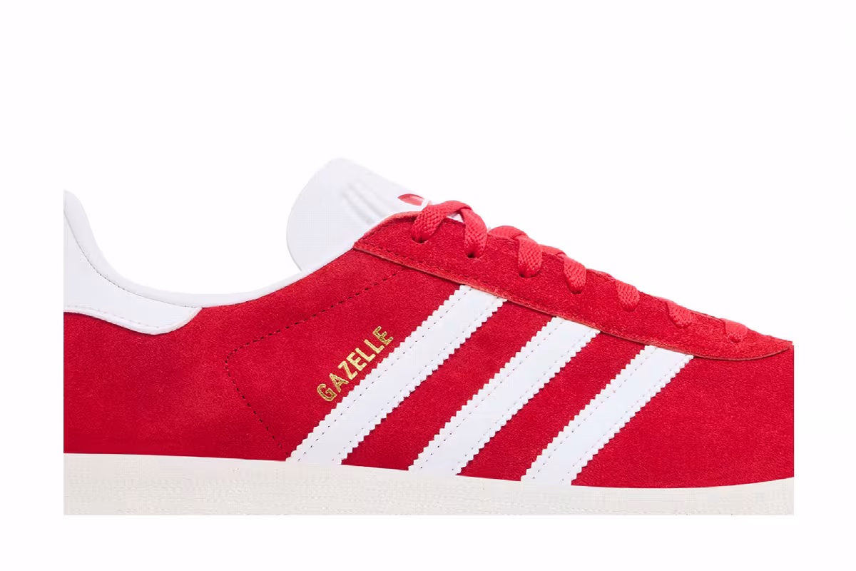 adidas Gazelle Scarlet White, view 3