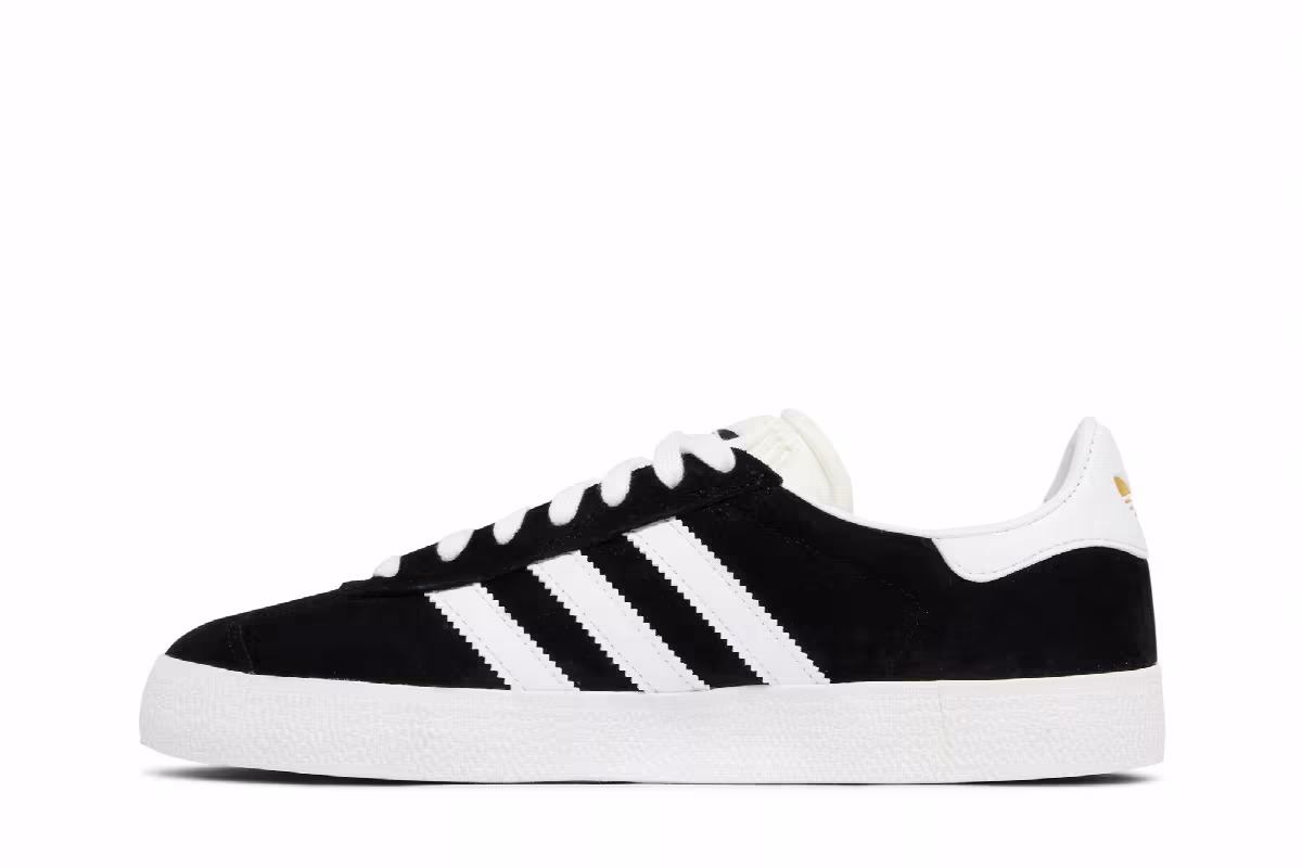 adidas Gazelle ADV Black White, view 4