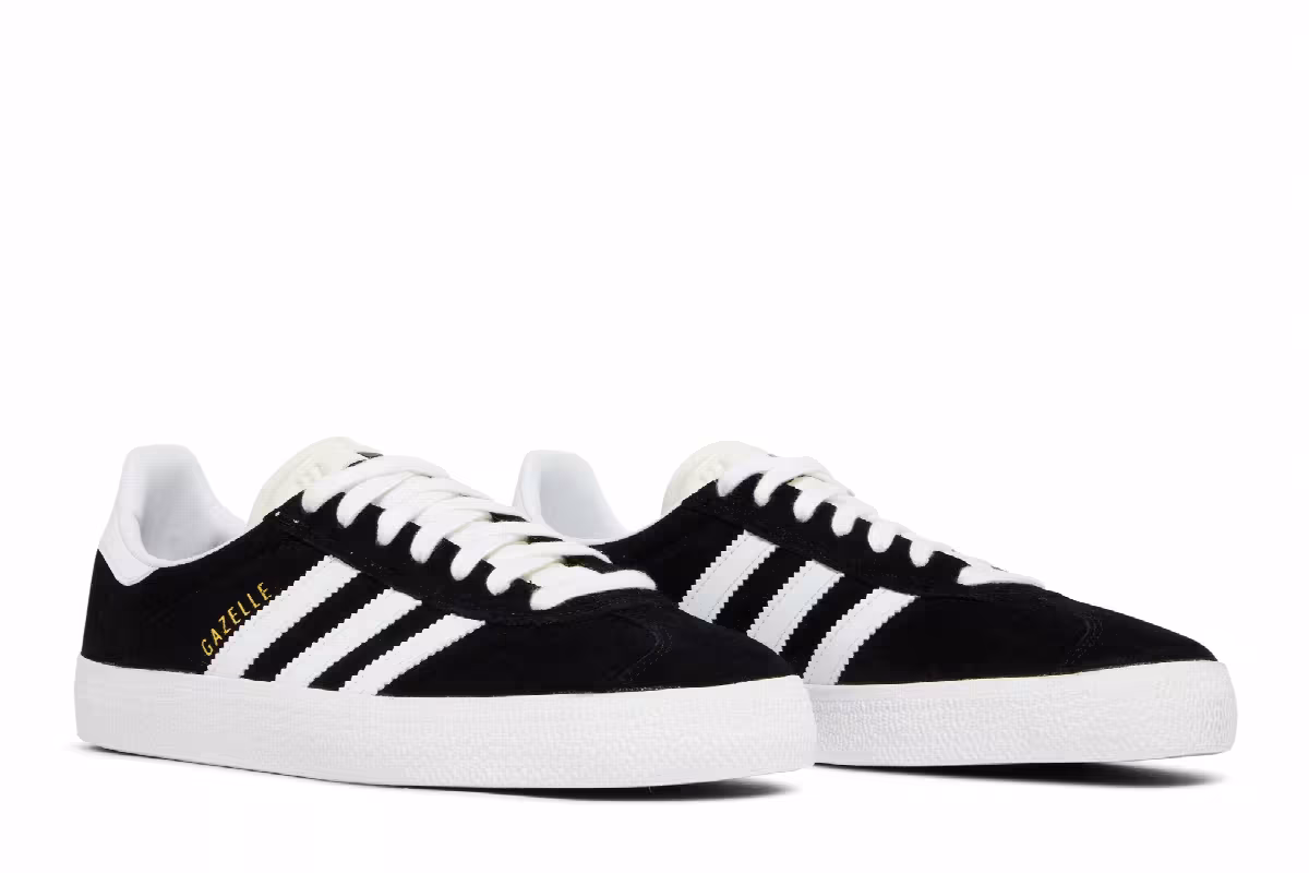 adidas Gazelle ADV Black White, view 9