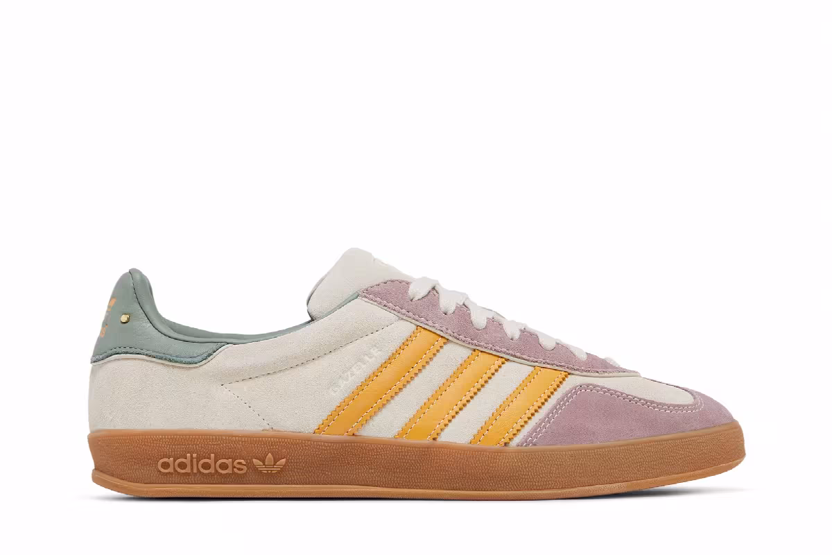 adidas Gazelle Indoor Off White Preloved Yellow, view 2