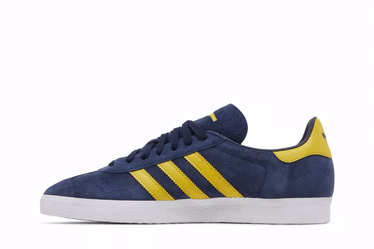 Arsenal FC x adidas Gazelle Collegiate Navy Tribe Yellow, view 4