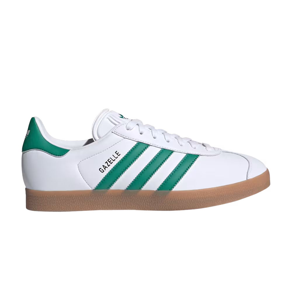 adidas Gazelle White Bold Green