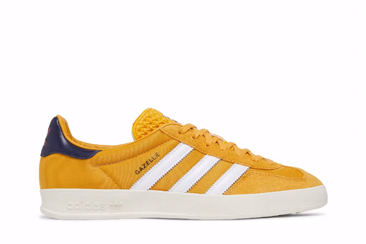 adidas Gazelle Indoor Preloved Yellow Dark Blue, view 2