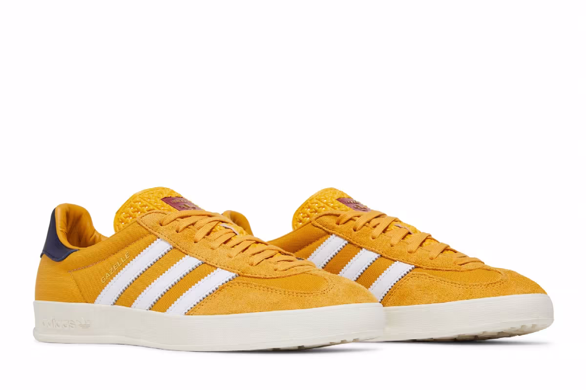 adidas Gazelle Indoor Preloved Yellow Dark Blue, view 9