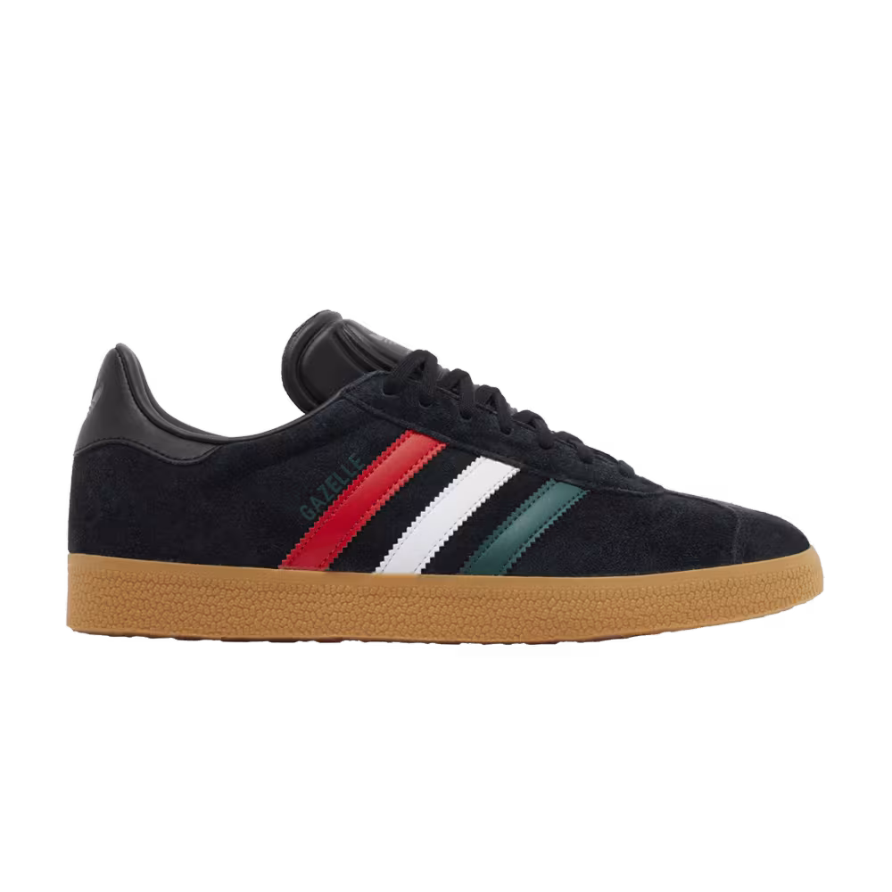 adidas Gazelle Black Scarlet Green